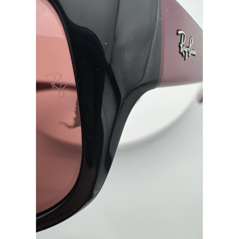 Ray Ban RB4300 6434/AF 63[]18 130 3P Polarized Sport Wrap Purple Lenses